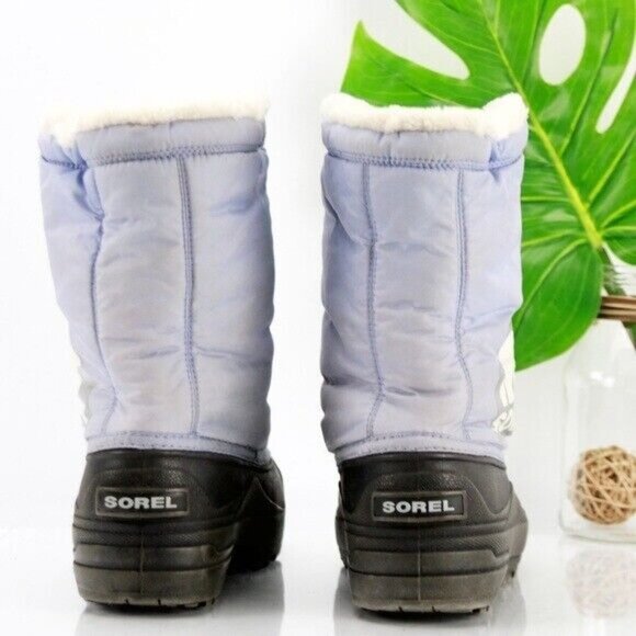 Sorel Girl's Snow Commander Boot Size 8 Waterproof Winter Purple Pull On Winter - Picture 6 of 11